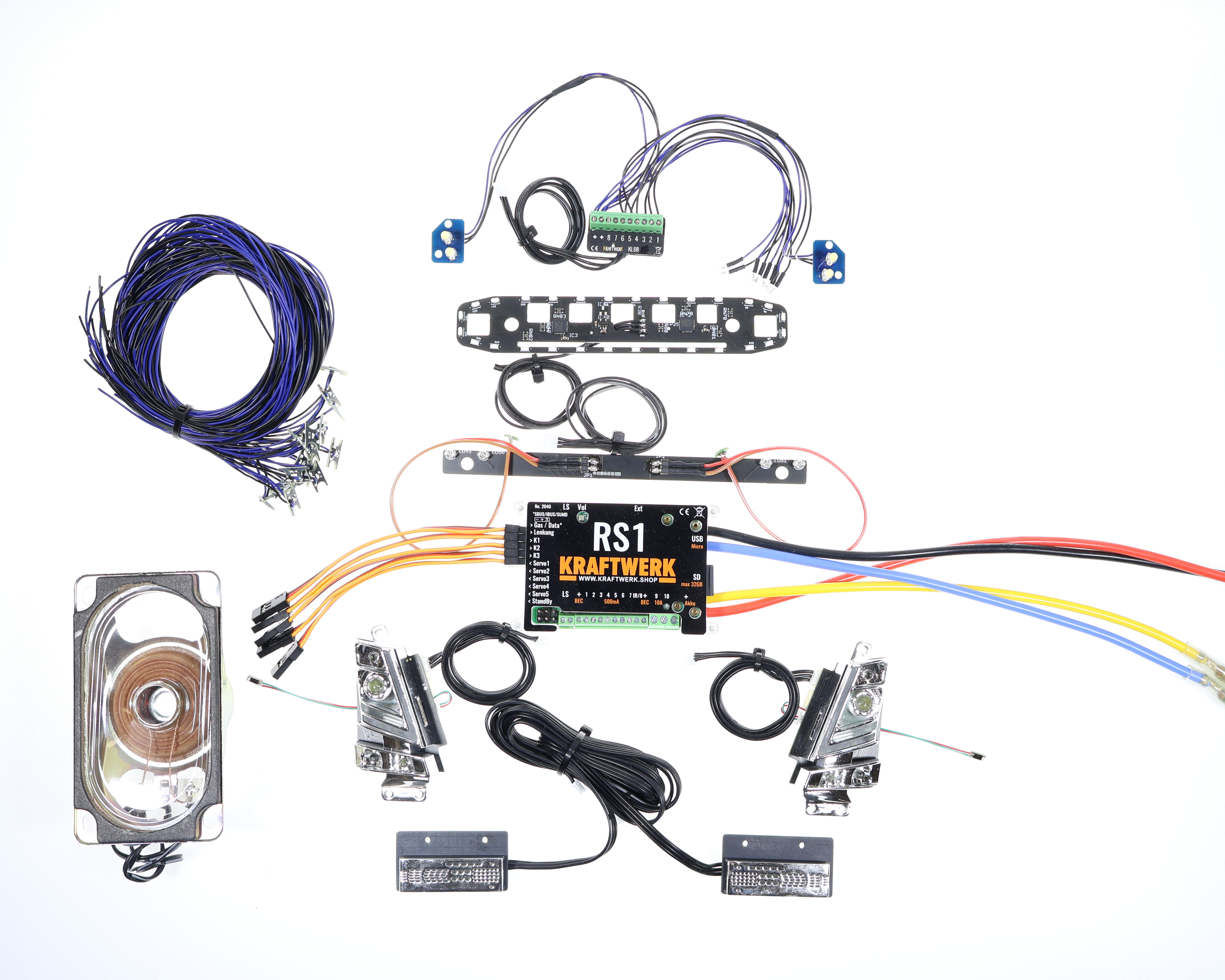 RS1 Full Option Set Tamiya Volvo FH16 Abschlepper